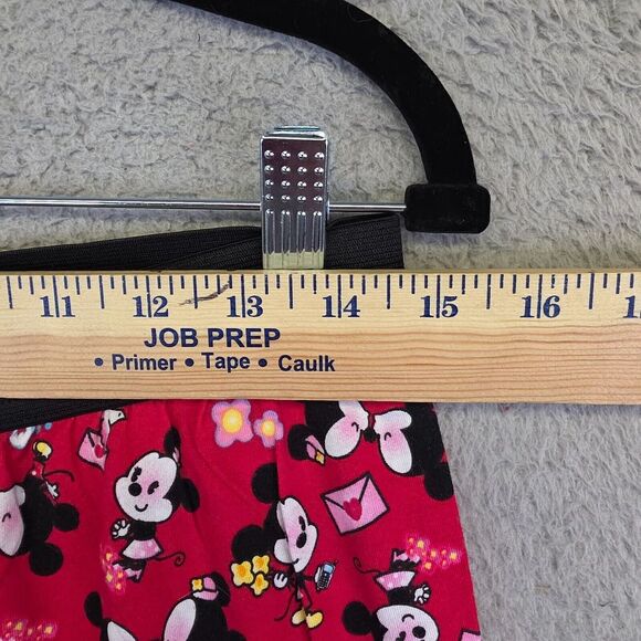 Disney Cuties Pajama Pants Womens M Red Kawaii Mickey Minnie Mouse Cartoon Sleep - Picture 6 of 14